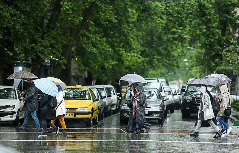 ترافیک+بارانی+در+تهران