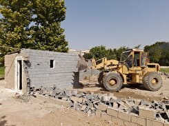 تخریب ۲۳ فقره ساخت و ساز غیرمجاز در زمین‌های شهر ری