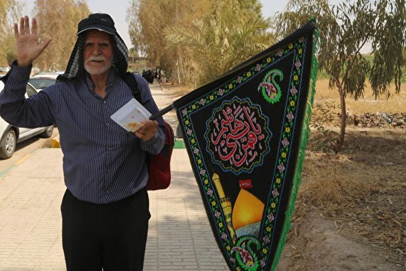 عکس| پابه‌پا با زائرین اربعین حسینی در مرز خسروی