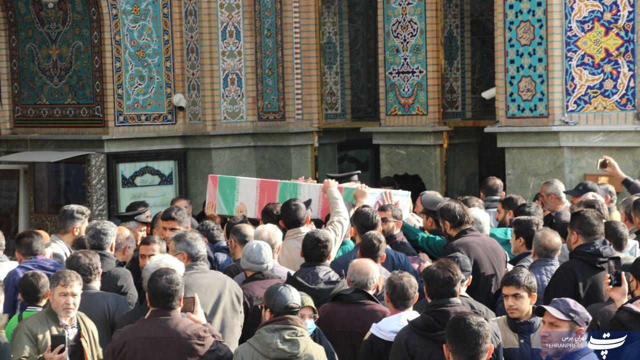 مراسم تشییع شهید ذاکر حسینی