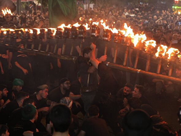 عکس| مراسم مشعل‌گردانی در دولت‌آباد تهران