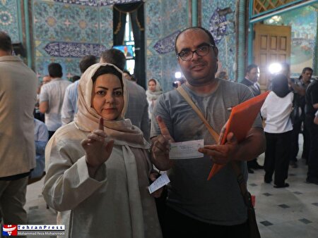 حضور پرشور تهرانی‌ها در انتخابات ریاست جمهوری