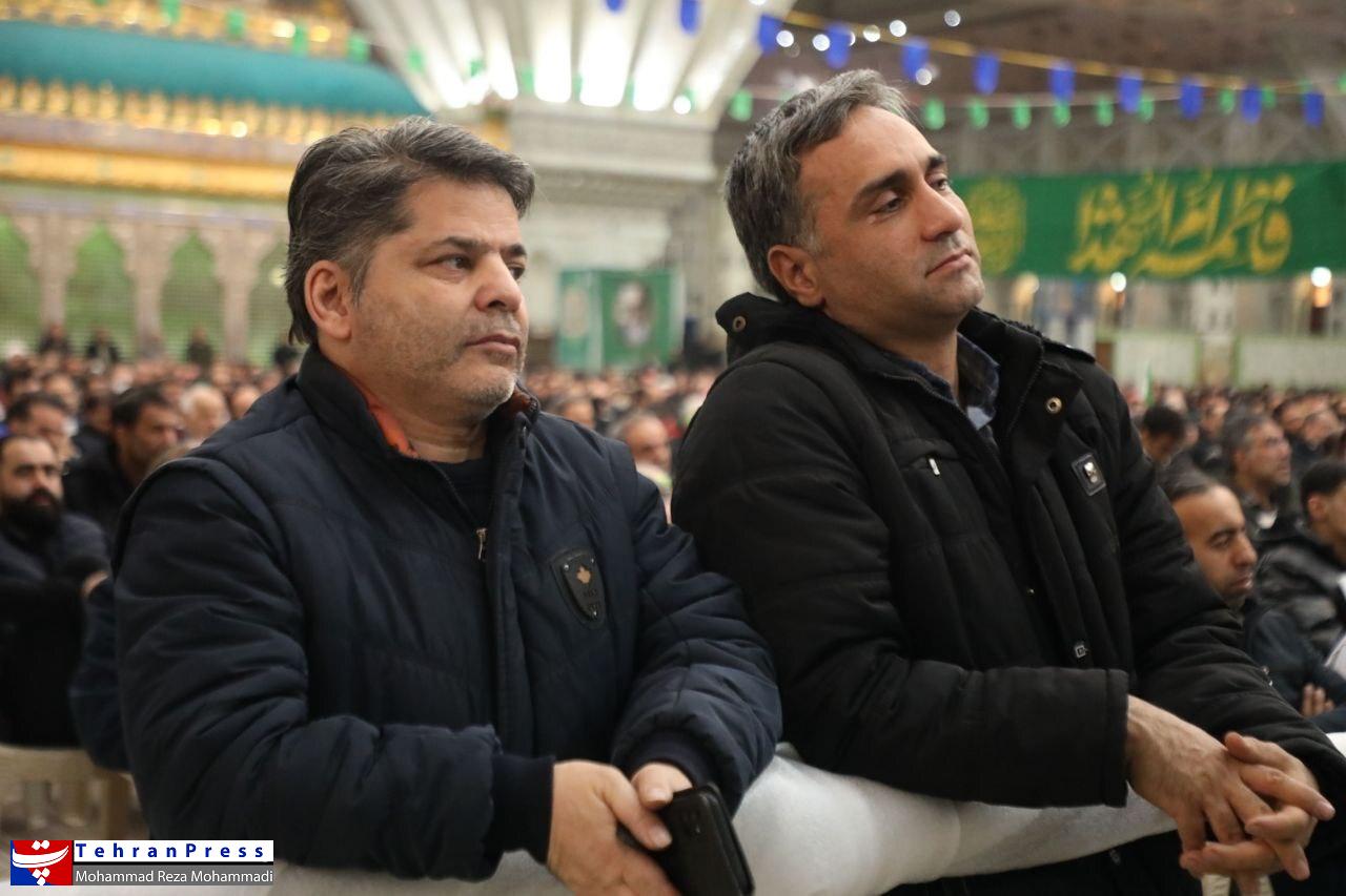 عکس| برگزاری همایش کارگران در مسیر حاج قاسم