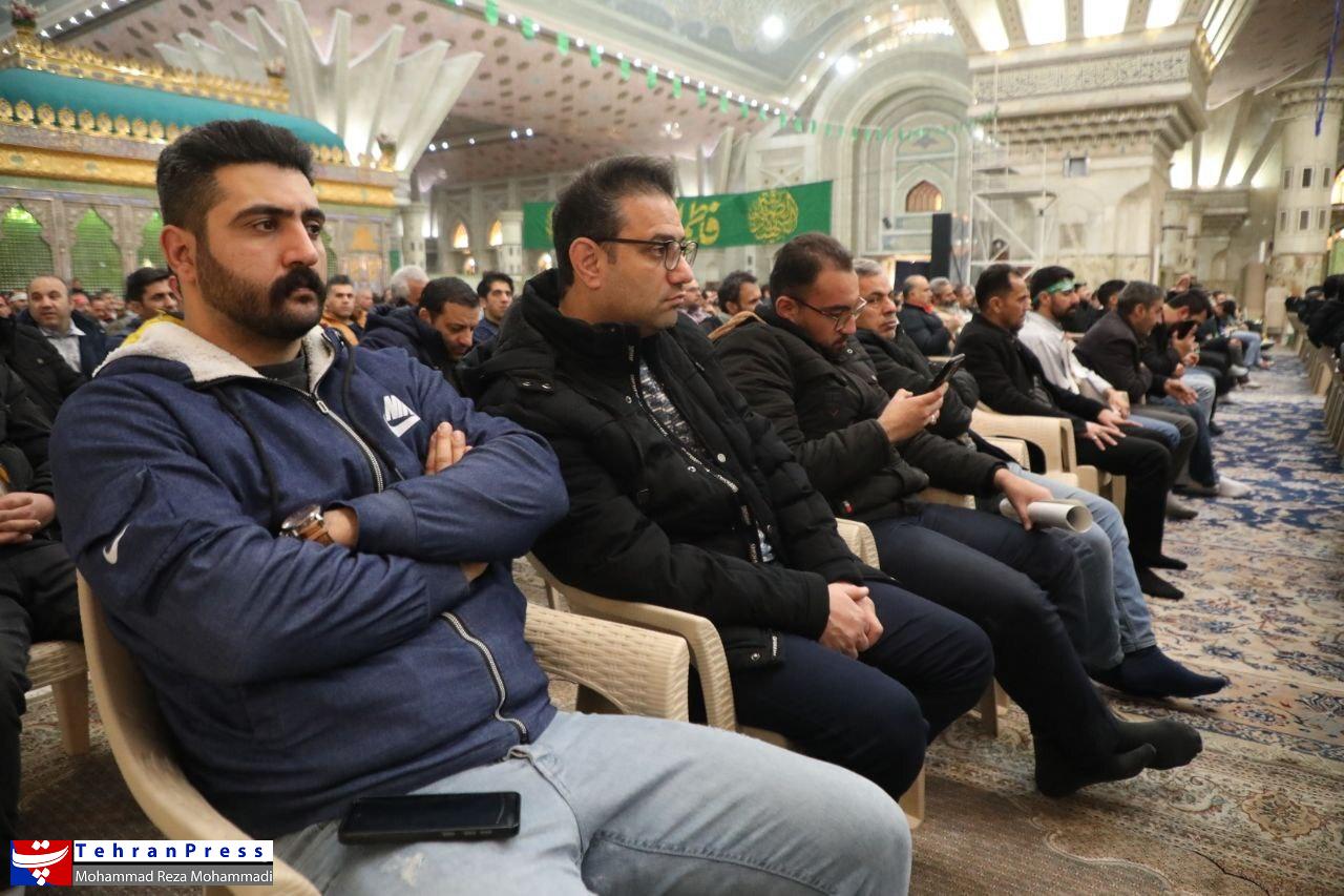 عکس| برگزاری همایش کارگران در مسیر حاج قاسم
