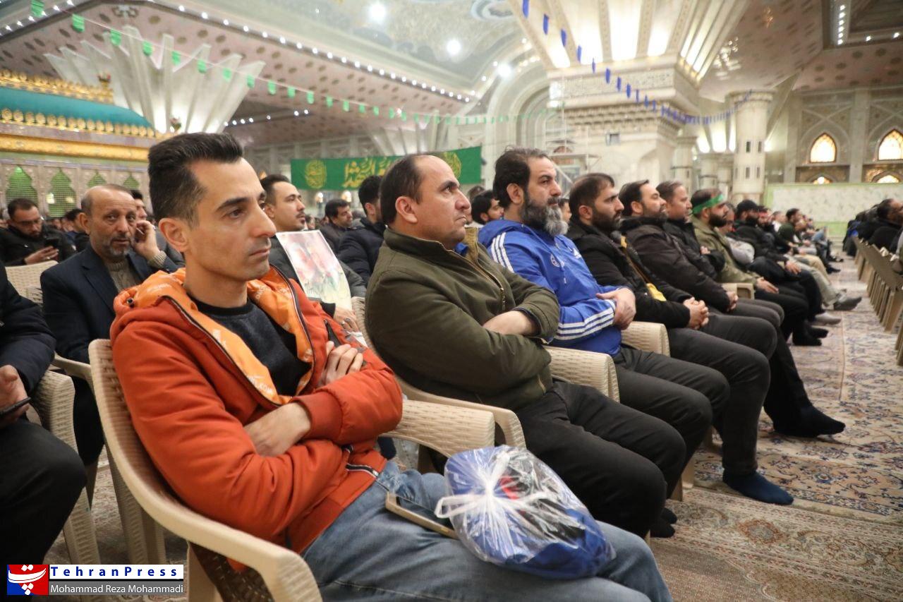 عکس| برگزاری همایش کارگران در مسیر حاج قاسم