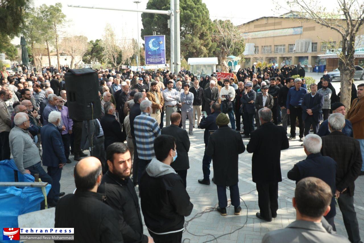 تشییع پیکر مادر جاویدالاثر حاج احمد متوسلیان در گلزار شهدای تهران