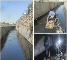 لایروبی کانال‌ها برای مهار آب‌گرفتگی معابر