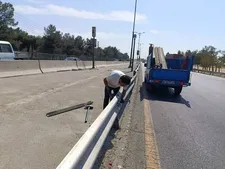 ایمنی چهار محور پرتردد با نصب ۳۵ گاردریل