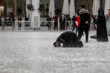 نخستین باران بهاری در کربلا و‌ نجف+عکس
