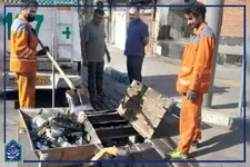 لایروبی انهار خیابان ۱۷ شهریور منطقه ۱۲