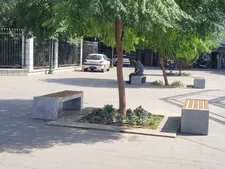 جانمایی مبلمان شهری در خیابان ولیعصر (عج) تهران
