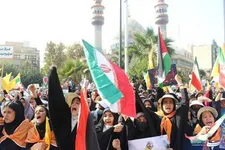 تجمع حمایتی دانش‌آموزان تهران از کودکان و مردم غزه