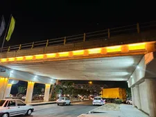 اجرای نورپردازی پل هلال احمر