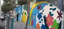 طرح دیوارنگاره در آستانه بازگشایی مدارس