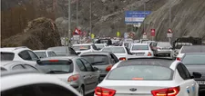 ترافیک سنگین در جاده چالوس و ورودی تهران
