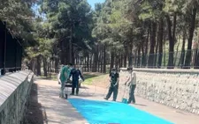 مسیر دوچرخه‌سواری بوستان چیتگر رنگ‌آمیزی شد