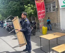 اجرای طرح جمع‌آوری سد معبر‌های صنفی در معابر
