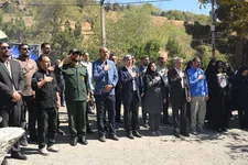 اهتزاز پرچم جمهوری اسلامی ایران در منطقه یک