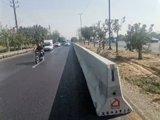 ایمن‌سازی محور آزادگان با نیوجرسی‌های جدید