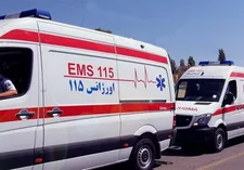واژگونی ماشین عروس در اتوبان آزادگان