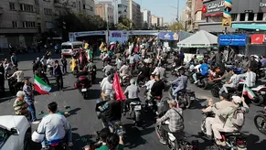 رزمایش ۴۰ هزار موتورسوار جانفدای ایران