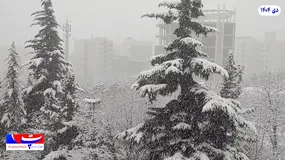 حال و هوای برفی در تهران