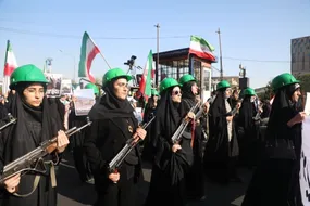 رزمایش بزرگ «دختران جان‌فدای ایران» در تهران
