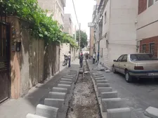 اجرای عملیات بهسازی انهار و جدول‌گذاری