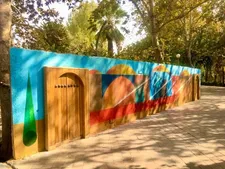 نقاشی دیواری پارک لاله با هدف ارتقای بصری