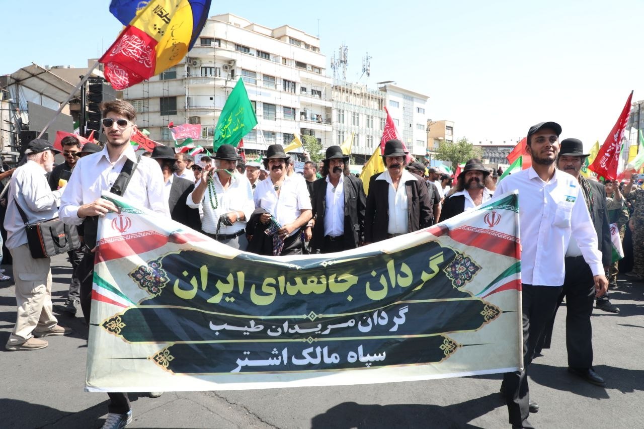 عکس (۱) | رزمایش و اجتماع بزرگ جانفدایان ایران در تهران