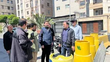 بازدید از روند پاکسازی نقاط اسیب دیده در جنگ
