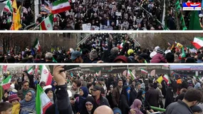 حضور حماسی تهرانی‌ها در راهپیمایی ۲۲ بهمن ۱۴۰۴
