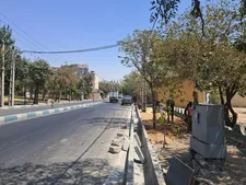 پیاده‌روسازی و احداث نهر در خیابان شهید لطیفی