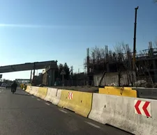 مسدودیت بزرگراه شهید سلیمانی