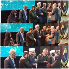 تجلیل از خانواده‌ شهیدان صدرزاده، ابراهیمی و آبیاری در اختتامیه دومین رویداد ملی سواد رسانه‌ای