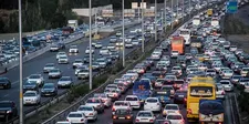 ترافیک سنگین در آزادراه پردیس- تهران