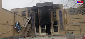 اقدام وحشیانه اغتشاشگران در آتش زدن مسجد