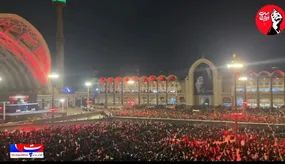حضور بامدادی مردم تهران در مصلای تهران