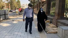 مناسب سازی ۷۰۰ مترمربع از معابر جهت تردد جانبازان و توان یابان