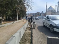 بهسازی ترافیکی میدان شقایق با اجرای کانیو جانبی