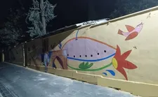 بازآفرینی جداره امامزاده عینعلی زینعلی با نقاشی