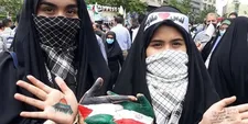 تجمع هزاران دانش‌آموز تهرانی در میدان فلسطین