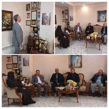 دیدار و تجلیل از خانواده شهید گیتی‌نما